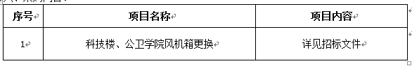 皇冠welcome官网科技楼、公卫学院风机箱更换项目二次招标公告